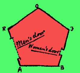 [Pentagonal house]