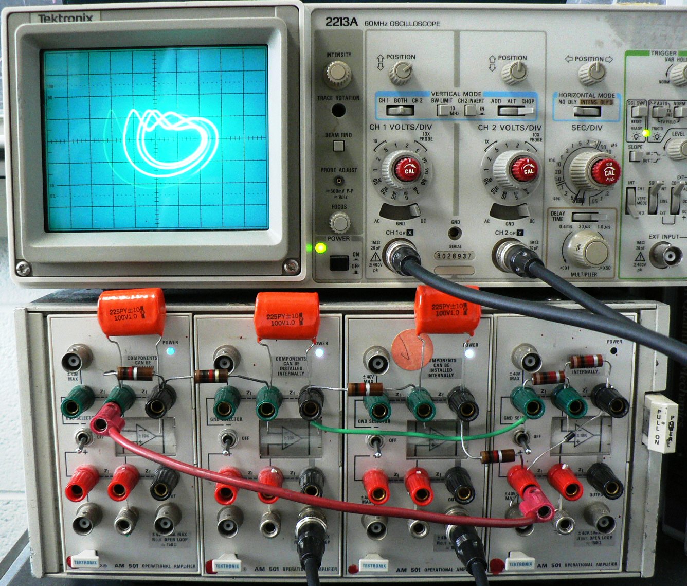 Actual circuit in opeation